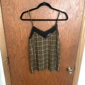 Allison Joy Plaid Lace Cami